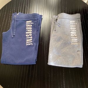 Aeropostale Navy and Light Gray Joggers